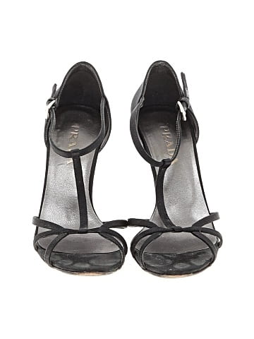 Prada Leather T-Strap Sandals (view 2)