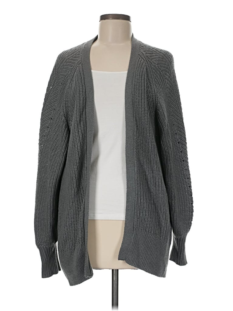 Pre-owned Express Cardigan Sweater In Gray
