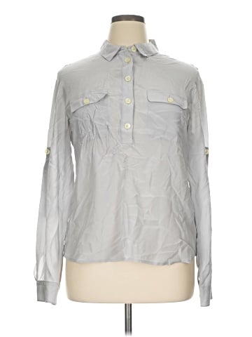 Banana Republic Long Sleeve Silk Top (view 1)