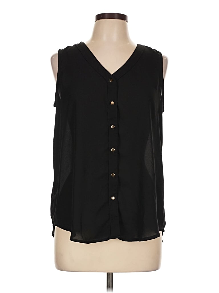 Pre-owned Maurices Sleeveless Blouse In Black
