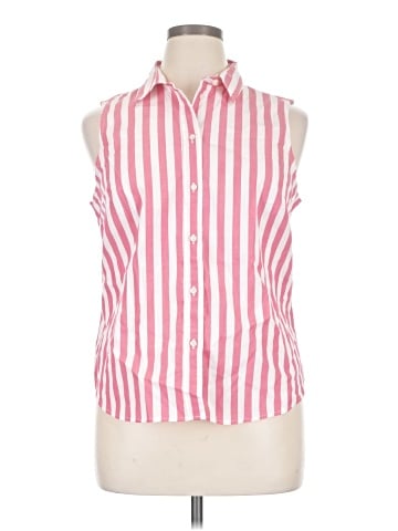 J.Crew Factory Store Sleeveless Button-Down Shirt (view 1)