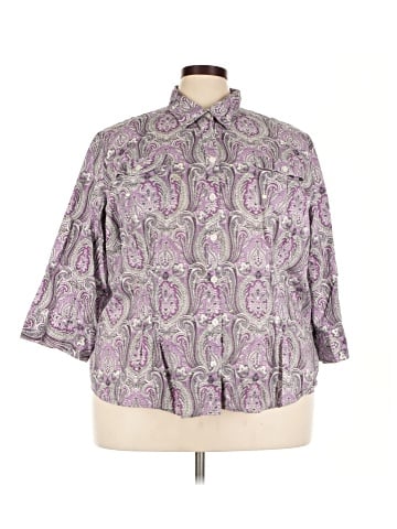 Style&Co 3/4 Sleeve Button-Down Shirt (view 1)