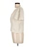 Lulus 100% Linen Ivory Short Sleeve Blouse Size L - photo 5