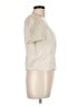 Lulus 100% Linen Ivory Short Sleeve Blouse Size L - photo 4
