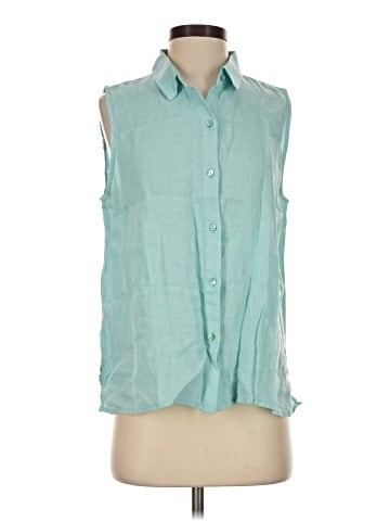 Eileen Fisher Sleeveless Button-Down Shirt (view 1)