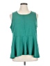 Deletta Teal Sleeveless Top Size XL - photo 1