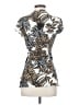 Cache Brown Short Sleeve Top Size S - photo 2