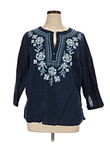 Charter Club 3/4 Sleeve Blouse (view 1)