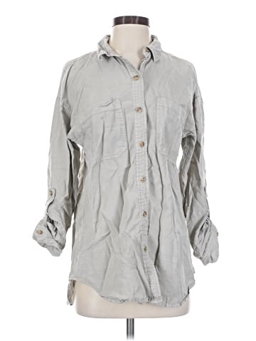 Be Cool 3/4 Sleeve Button-Down Shirt (view 1)