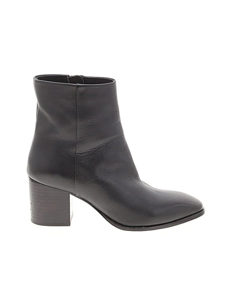 Pre-owned Jcrew Ankle Boots In Black