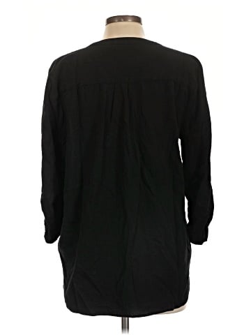 Susan Graver 3/4 Sleeve Button-Down Shirt (view 2)