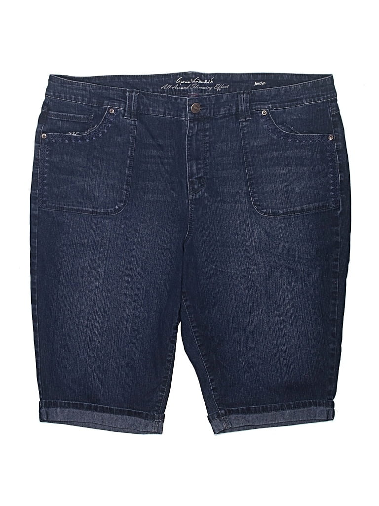 Pre-owned Gloria Vanderbilt Denim Shorts In Blue