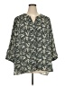Grace 100% Polyester Green 3/4 Sleeve Blouse Size 3X - photo 1