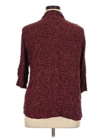 Liz Claiborne 3/4 Sleeve Button-Down Shirt (view 2)