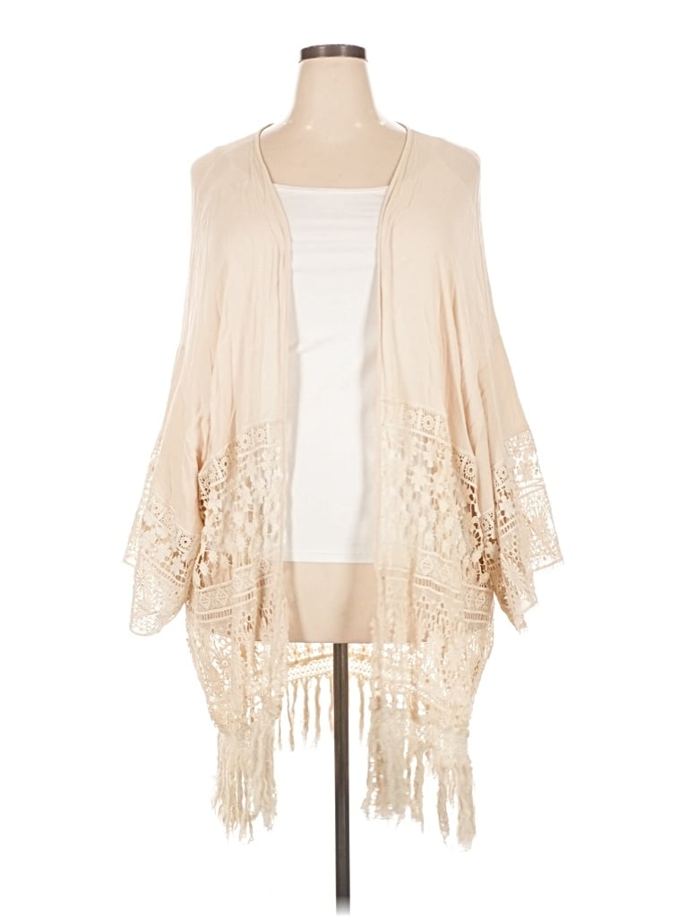 Pre-owned Justify Kimono In Ivory
