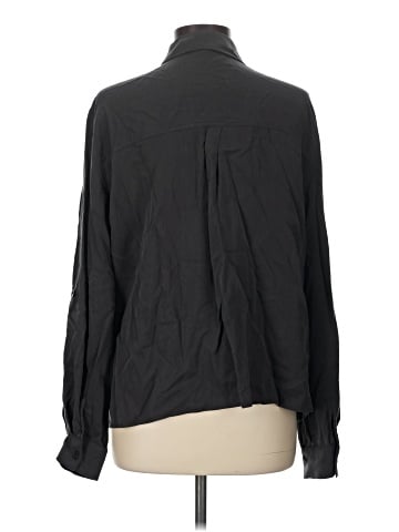 Topshop Long Sleeve Button-Down Shirt (view 2)