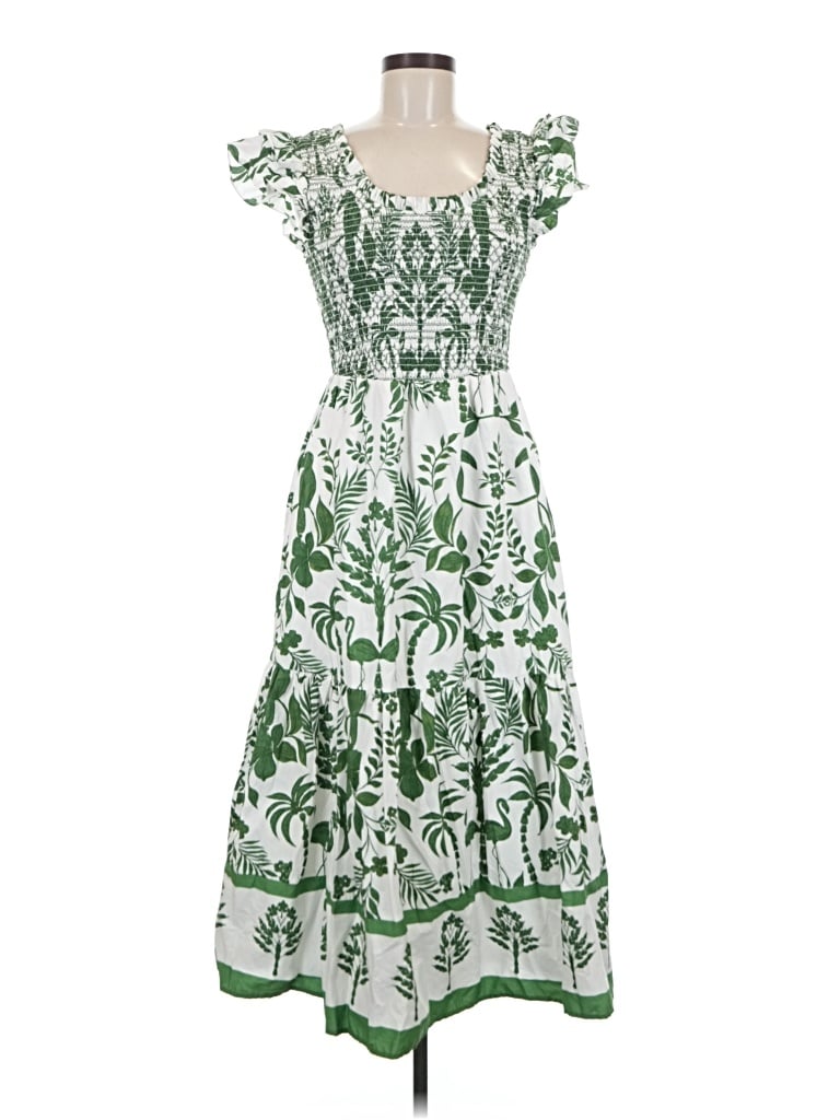 Pre-owned Sugarlips Casual Dress In Green