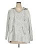 Avenue Paisley Silver Pullover Sweater Size 22 Plus - photo 1