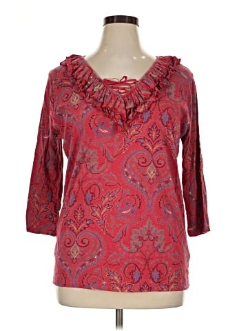 Lauren Jeans Co. 3/4 Sleeve Blouse (view 1)