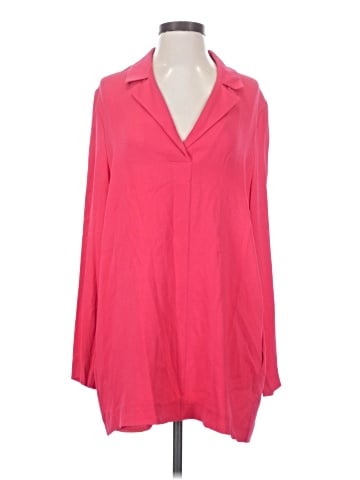 Jil Sander Long Sleeve Silk Top (view 1)