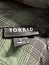 Torrid Plaid Green Long Sleeve Button-Down Shirt Size 1X Plus (1) - photo 7