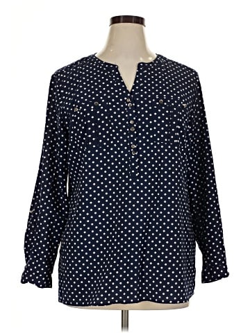 Notations Long Sleeve Blouse (view 1)