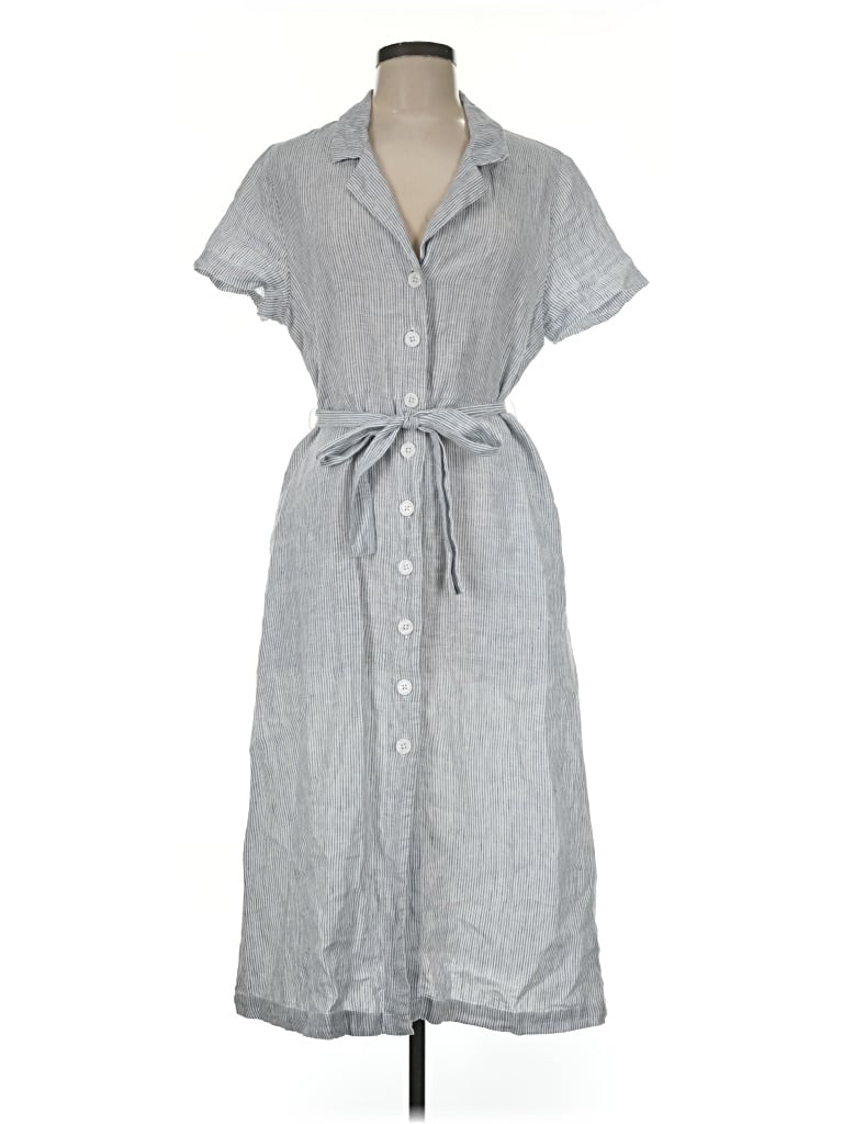 Pre-owned Quince Casual Dress In Gray