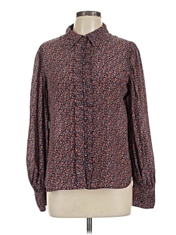 Rebecca Taylor Long Sleeve Silk Top (view 1)