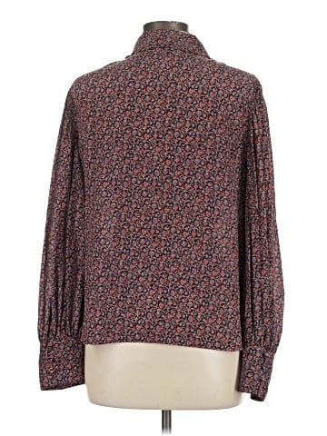 Rebecca Taylor Long Sleeve Silk Top (view 2)
