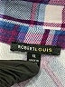 Robert Louis Plaid Blue Long Sleeve Blouse Size XL - photo 7