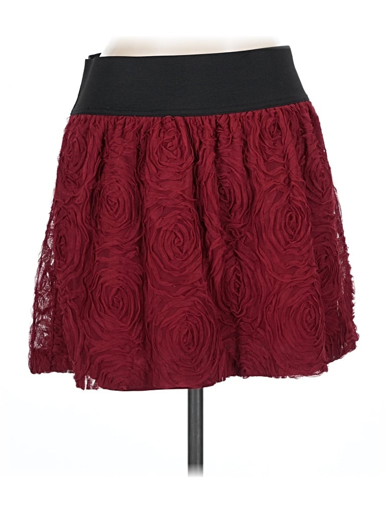 Pre-owned Stoosh Formal Skirt In Burgundy