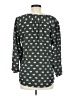 Fun2Fun Polka Dots Gray 3/4 Sleeve Blouse Size M - photo 2