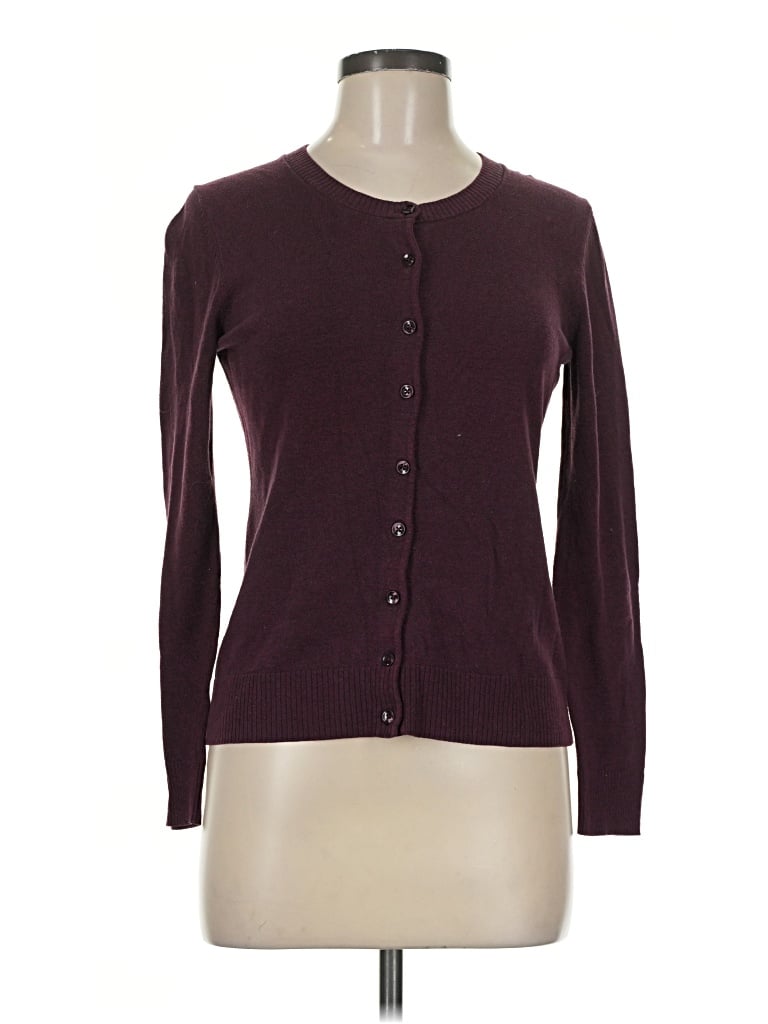 Pre-owned Gap Outlet Cardigan Sweater In Burgundy