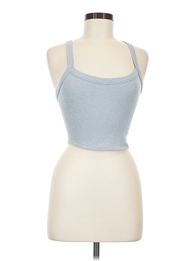 Pre-owned Fp Movement Tank Top Blue Halter Neckline Tops