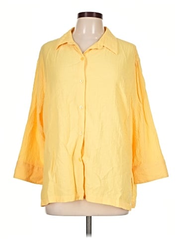 White Stag 3/4 Sleeve Button-Down Shirt (view 1)