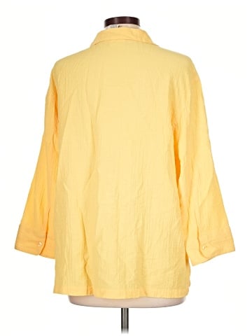 White Stag 3/4 Sleeve Button-Down Shirt (view 2)