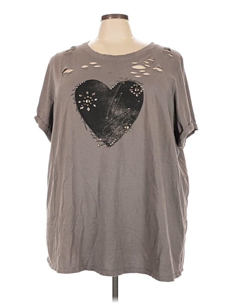 Pre-owned Heritage Short Sleeve T-shirt In Gray