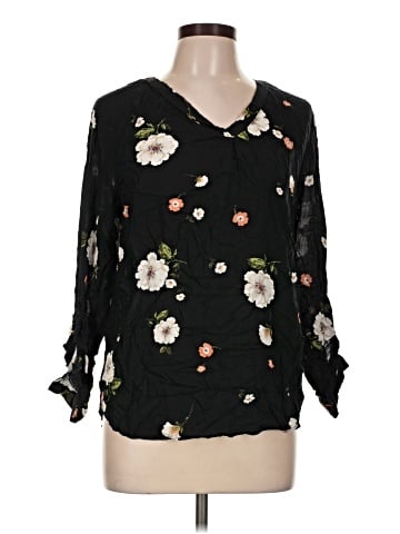 Brina & Em 3/4 Sleeve Blouse (view 1)