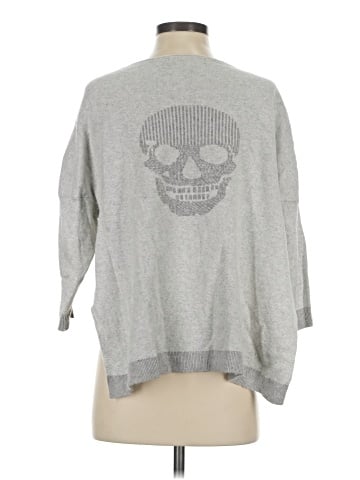 Skull Cashmere Pullover Sweater (view 2)