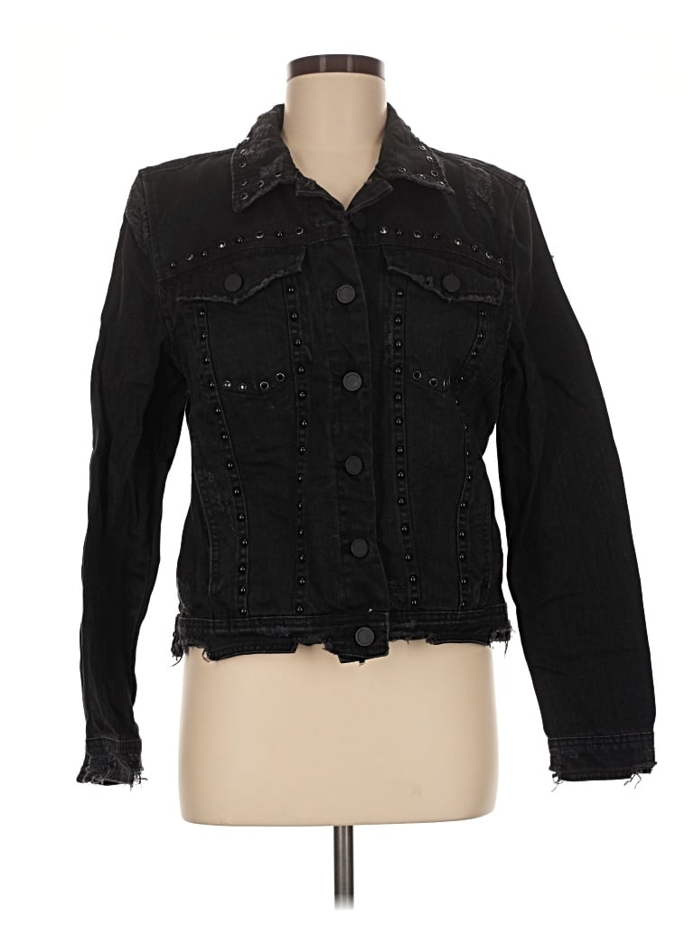 Pre-owned Blanknyc Blank Nyc Denim Jacket In Black