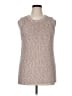 Ella Moss Tweed Tan Sweater Vest Size XL - photo 1