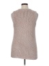 Ella Moss Tweed Tan Sweater Vest Size XL - photo 2