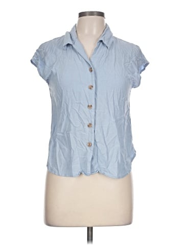 Blu Pepper Sleeveless Button-Down Shirt (view 1)