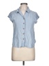 Blu Pepper 100% Rayon Blue Sleeveless Button-Down Shirt Size L - photo 1