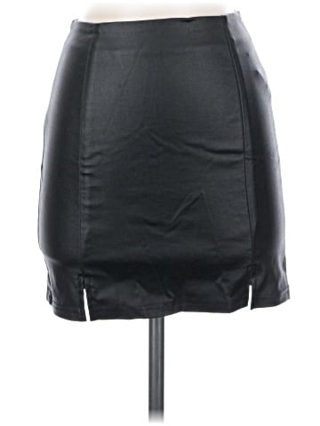 Shein Faux Leather Skirt (view 1)