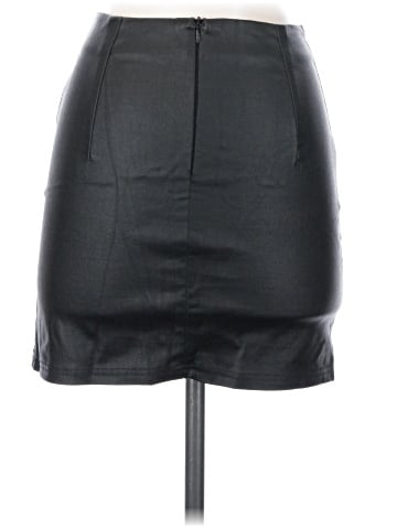 Shein Faux Leather Skirt (view 2)