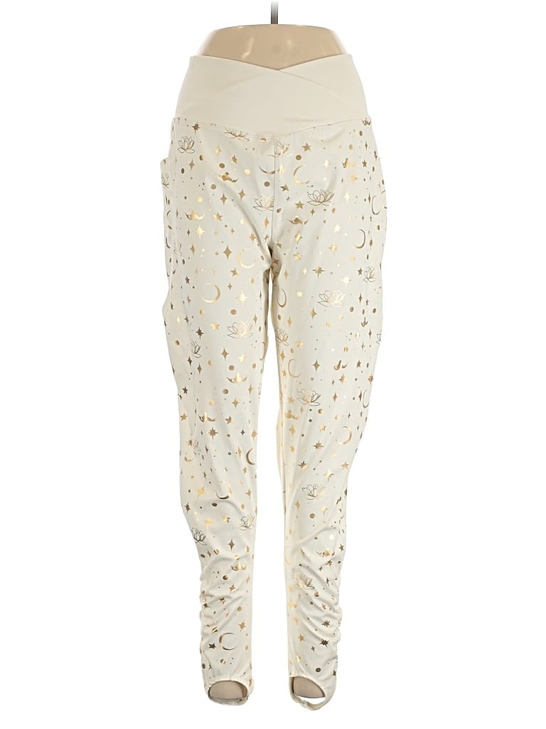 Pre-owned Disney Active Pants In Gold