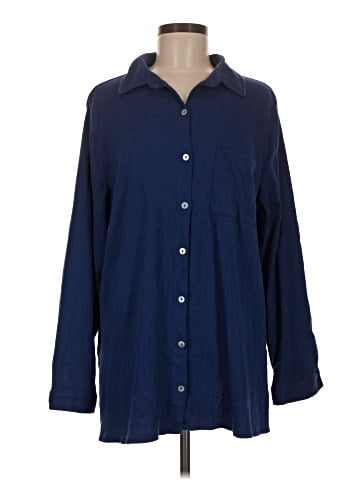 Belle By Kim Gravel Long Sleeve Button-Down Shirt (view 1)