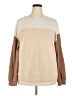 Wiholl Color Block Tan Sweatshirt Size XXL - photo 1