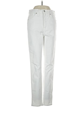 Madewell 10" High-Rise Skinny Jeans in Pure White (view 1)